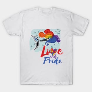 Love and Pride Mermaid T-Shirt